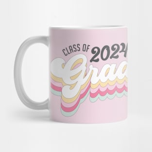 Retro Vibe Class of 2024 Grad Graduation T-Shirt Mug